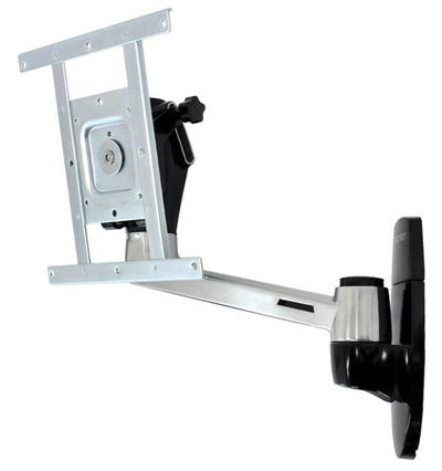 Mbajtëse muri për monitor Ergotron LX HD Wall Swing 45 268 026, deri 42\", deri 22.7 kg, zi‑argjend