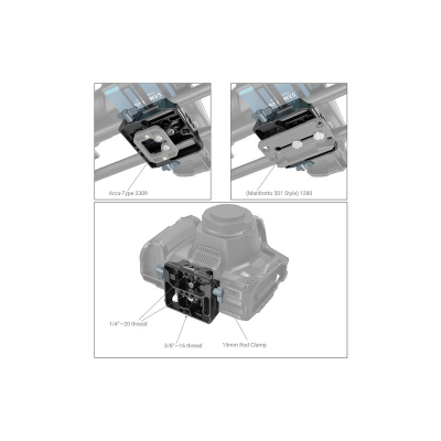 SmallRig Baza universale LWS me mbajtës dyfishtë 15mm