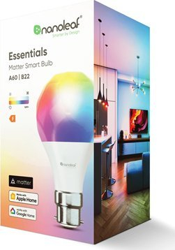 Llampë e zgjuar Nanoleaf Essential A60, LED, B22, e bardhë