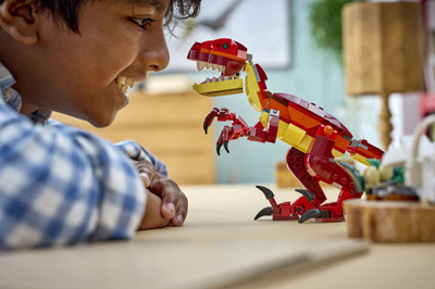 Lodër ndërtimi LEGO Fierce Dinosaur 31379, set dinosaur