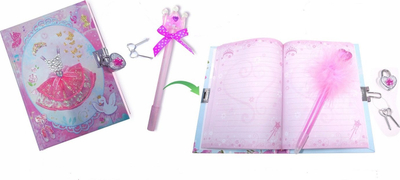 Set ditari me dry dhe stilolaps zbukurues Dress, me çelësa, në kuti dhurate