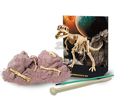 Set gërmimi dinosauri KidzLabs Dig a Dinosaur Skeleton Tyrannosaurus Rex, model 3D, lodër për mësim e lojë