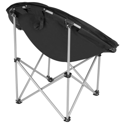 Karrige palosëse për kamp Enero Camp Trip, 83x80x40 cm, deri 100 kg, e zezë