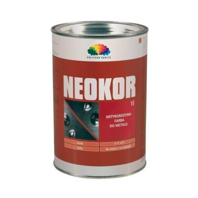 Bojë astar antikorrozive Jedynka Neokor, 1L, për metal, e zezë