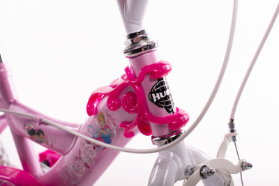 Biçikletë për fëmijë Huffy Princess Jr 24371W, 14", me rrota ndihmëse, rozë