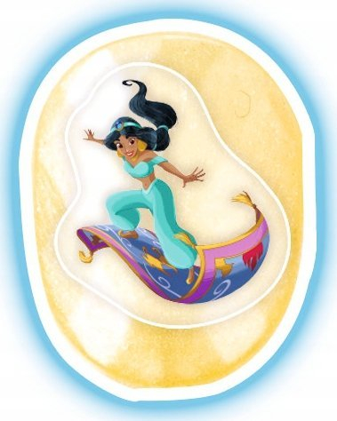 Set loje Aquabeads Disney Princess Nail Studio, 40 thonj, për kalamaj 4+
