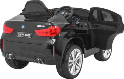 Makina elektrike për fëmijë BMW X6M, 2 motorë, telekomandë prindërore, e zezë