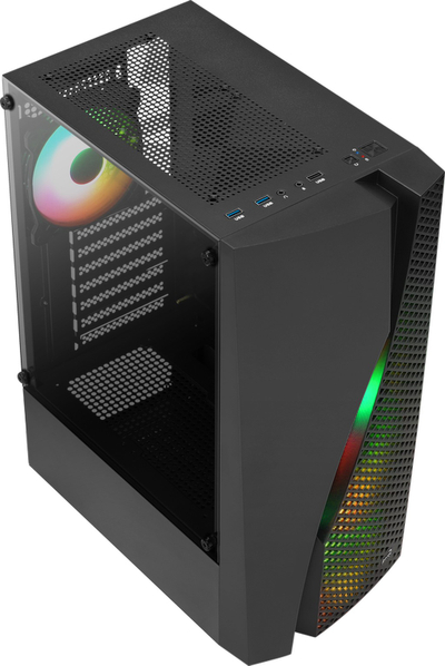 Kasë Aerocool Wave v3 Midi-Tower, e zezë