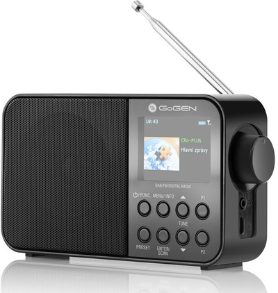 Radio GoGEN DAB 500 BT, e zezë