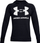 Bluza me kapuç Under Armour Rival Big Logo, për burra, fleece, e zezë