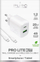 Karikues muri Puro PROLITE, 25W, USB A dhe USB C, i bardhë