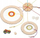 Set kreativ për thurje Craft Set Round Weaving Frame Latch Flower, korniza rrethore, lesh shumëngjyrësh