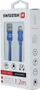 Kabllo USB Lightning Swissten Textile 71523208, 1.2m, blu