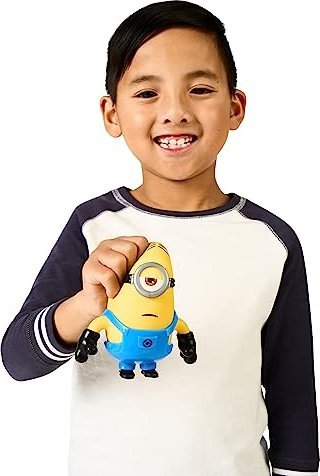 Lodër figurë Moose Toys Heroes of Goo Jit Zu Minions Stretch Stuart, elastike, koleksionuese, e verdhë