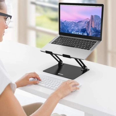 Mbajtëse për laptop Mozos LS1 15" (LS1-ALU), e zezë