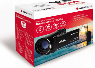 Kamera видео AgfaPhoto Realimove CC4000W, 4K, водоотпорна, црна
