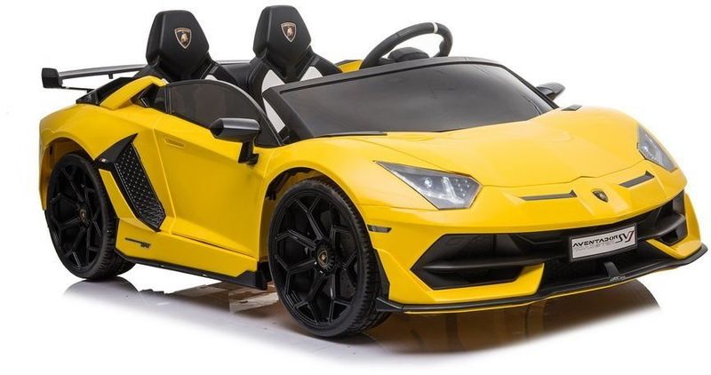 Makina me bateri Lamborghini Aventador SX2028, 24V, telekomandë prindërore, e verdhë
