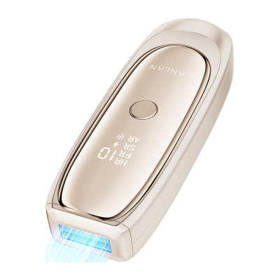 Epilator IPL Anlan 02 ATMY52 0RE, multifunksional, ekran LED, ngjyrë ari e hapur