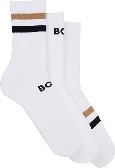 Set çorape për meshkuj Hugo Boss, 3 copë, të bardha