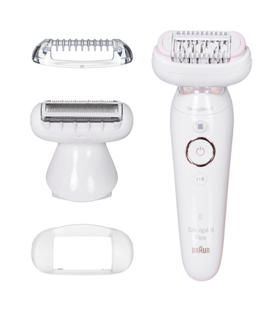 Epilator Braun Silk-épil 9 Flex 9002, pa tel, i bardhë