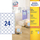 Etiketa rrethore Avery Zweckform L3415 100, letër, Ø40mm, 2400 copë, të bardha