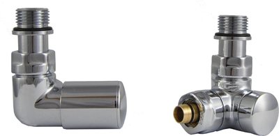 Set termostatik radiatori Vario Term Vision VIR02P, lidhje G 1/2, version i djathtë, krom