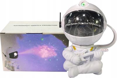 Projektor LED OEM Astronaut HR-F2, me telekomandë, USB, i bardhë