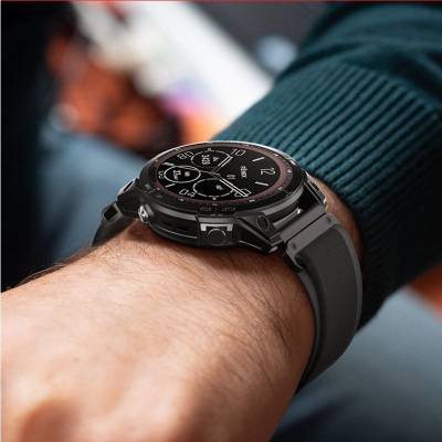 Rrip ore Tech-Protect për Garmin Fenix 5 6 7, najlon, sportiv, i zi
