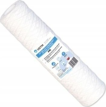Filtër uji mekanik USTM PP5, 10", 5 mikron, i bardhë