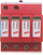 Shkarkues i mbitensionit Dehn C, tip 2, 4P, 20kA, 1.5kV, i kuq
