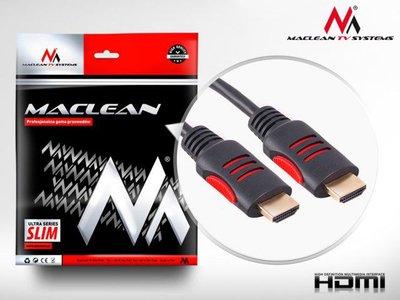 Kabllo HDMI Maclean MCTV-814, 5m, 4K 3D, e zezë