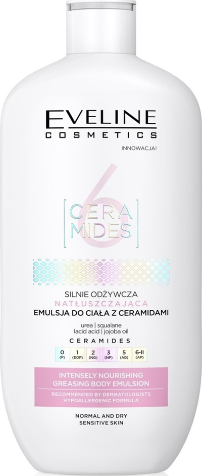 Emulsion trupi Eveline Cosmetics 6 Ceramides, për lëkurë normale dhe të thatë, 350 ml