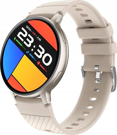 Smartwatch Tracer SMR2 Classy, ekran 1.39", Bluetooth 5.2, bezhë