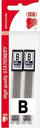 Refill për laps mekanik ICO, 0.5 mm, B, 2x12 copë