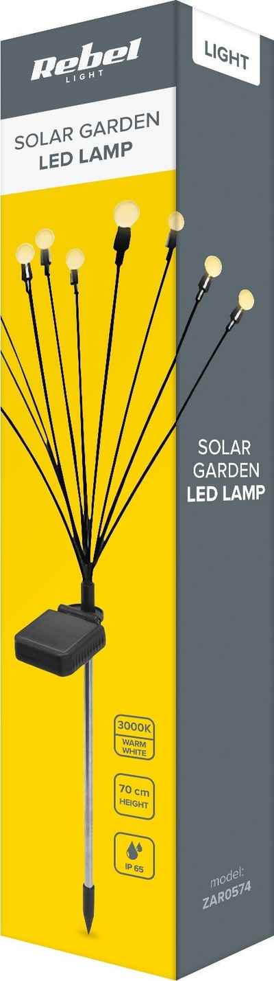 Lampë diellore REBEL ZAR0574, 10 SMD LED, IP65, dritë e ngrohtë