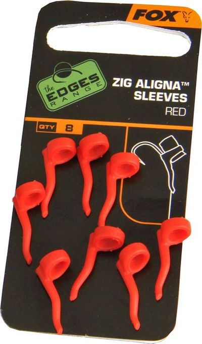 Qeska Zig Aligna Sleeves, 8 copë, të kuqe (CAC468)