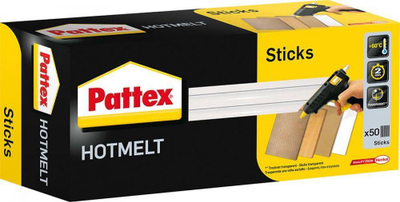Стапчиња лепак Pattex Glue Stick, полнења за пиштол за топол лепак Pattex, проѕирни