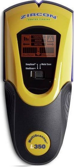 Detektor muri Zircon MultiScanner L350, OneStep, me ekran LCD, i verdhë me të zi