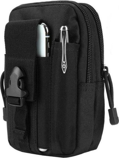 Çantë beli Aptel Bq11a, 16 x 10 x 6 cm, e zezë