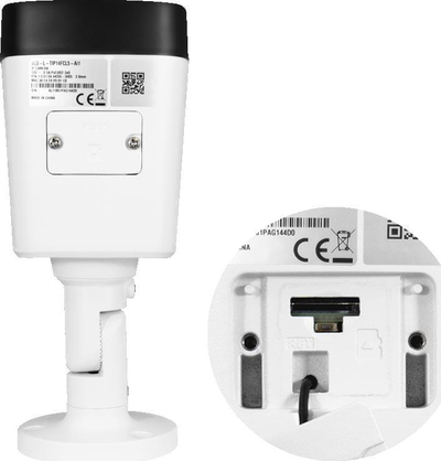 IP камера BCS Line BCS L TIP14FCL5 Ai1, 4MP, леќа 2.8mm, бела