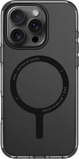 Kuti mbrojtëse Uniq Clario për iPhone 16 Pro 6.3", Magclick Charging, e tejdukshme smoky