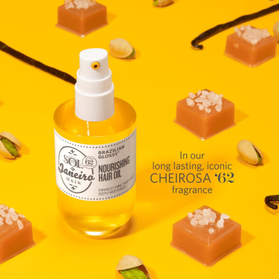 Vaj flokësh Sol De Janeiro Brazilian Glossy, ushqyes, 60 ml