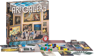 Lojë tavoline Art Gallery, strategjike, edukative, plot ngjyra