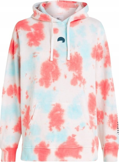 Дуксер со капуљача ONeill Wow Hoodie W, за жени, бело розов