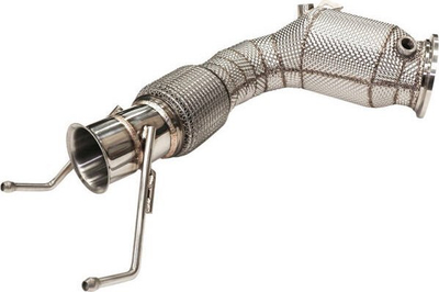 Downpipe TurboWorks MINI Cooper S F56 2.0T, pa katalizator, me mburojë termike