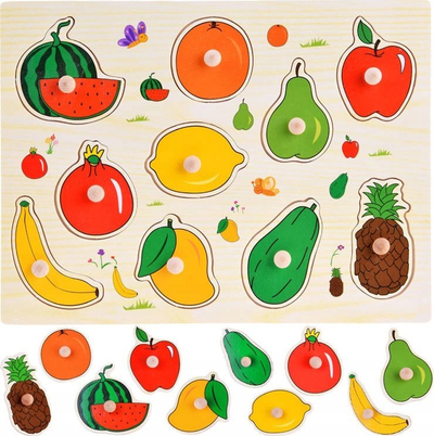 Puzzle druni Zamko ZA4722, figura fruta, 10 copa, shumëngjyrsh