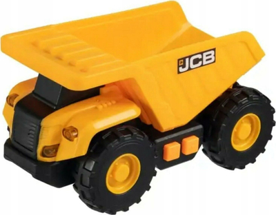Kamion lodër JCB Teamsterz Small Dump Truck, me dritë edhe zë, i verdhë