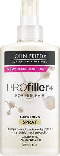 Sprej flokësh John Frieda Profiller+, 150 ml, ushqyes, i bardhë