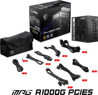 Burim energjie MSI MPG A1000G PCIE5, 1000W