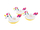 57506 UNICORN DRINK HOLDERS 38cmx17cmx20cm